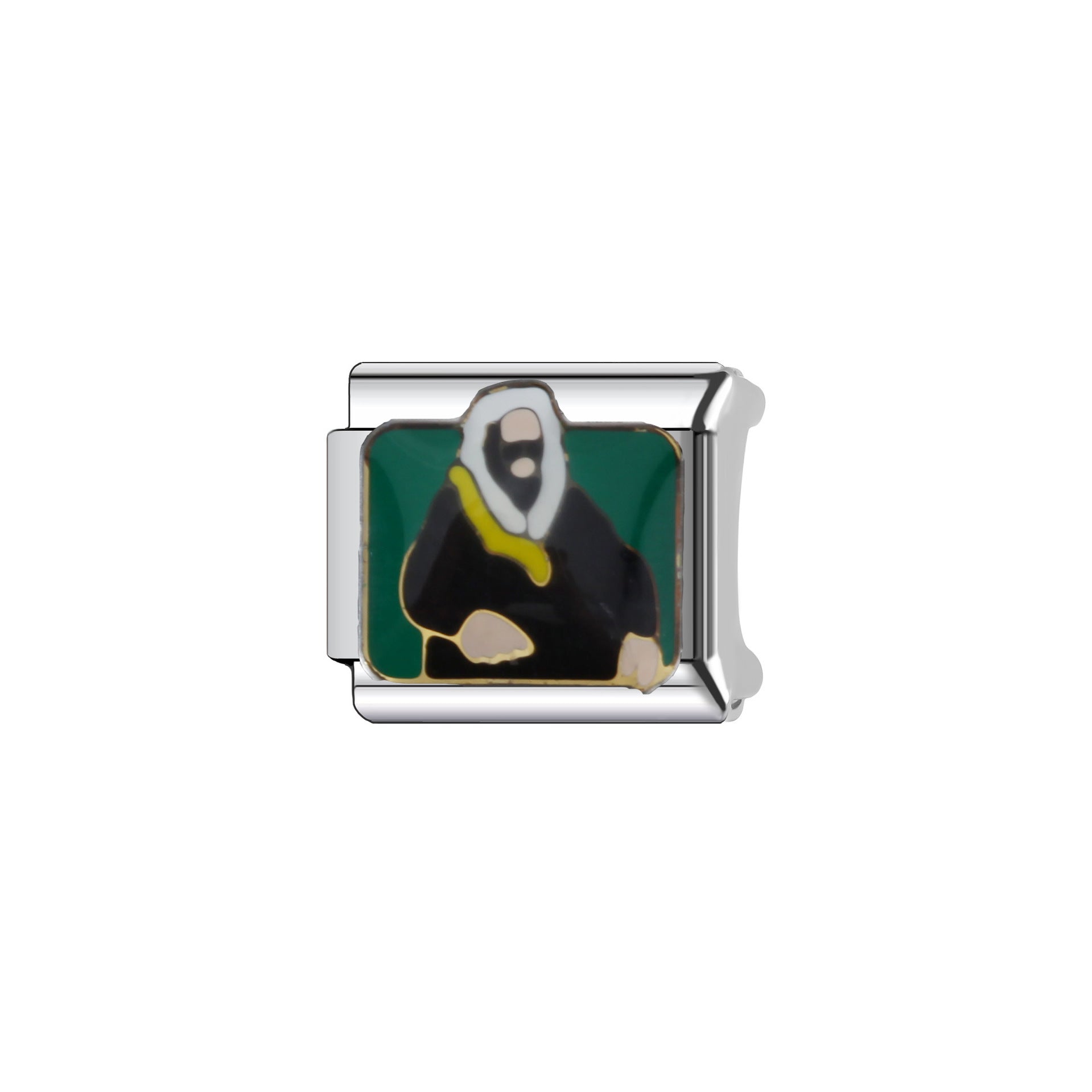 Wholesale  9mm Italian Charm Starter Bracelets DIY square Single Section Creative Stainless Steel Composable Bracelet