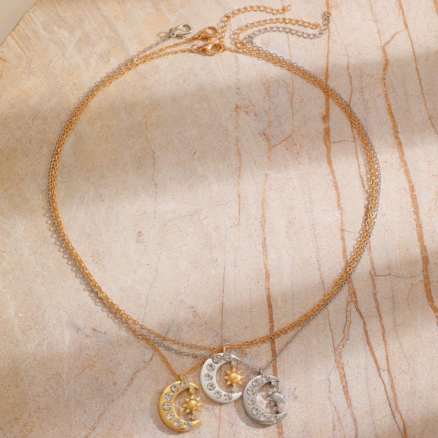 Wholesale Moon and Sun Necklace