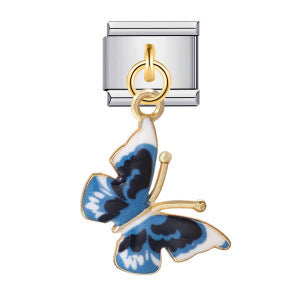 Wholesale Colorful Butterfly Charm Bracelet DIY Stainless Steel Jewelry Fashion Accessory