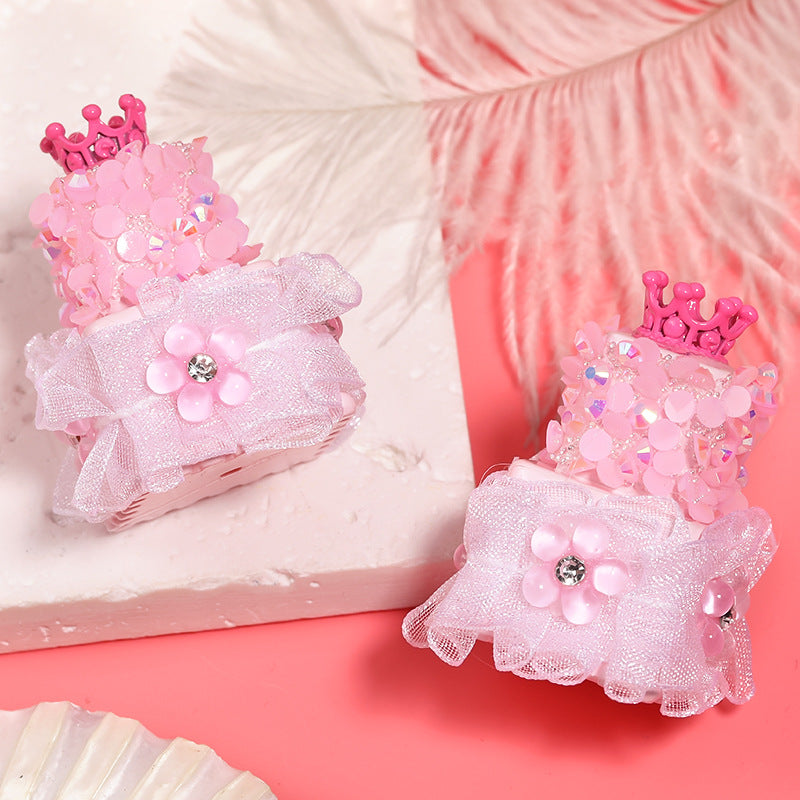 Wholesale of 5pcs/pack Crown Double Layer Cake Acrylic Diamond Beads DIY Beaded Pen Accessories ACC-BDS-BLG021