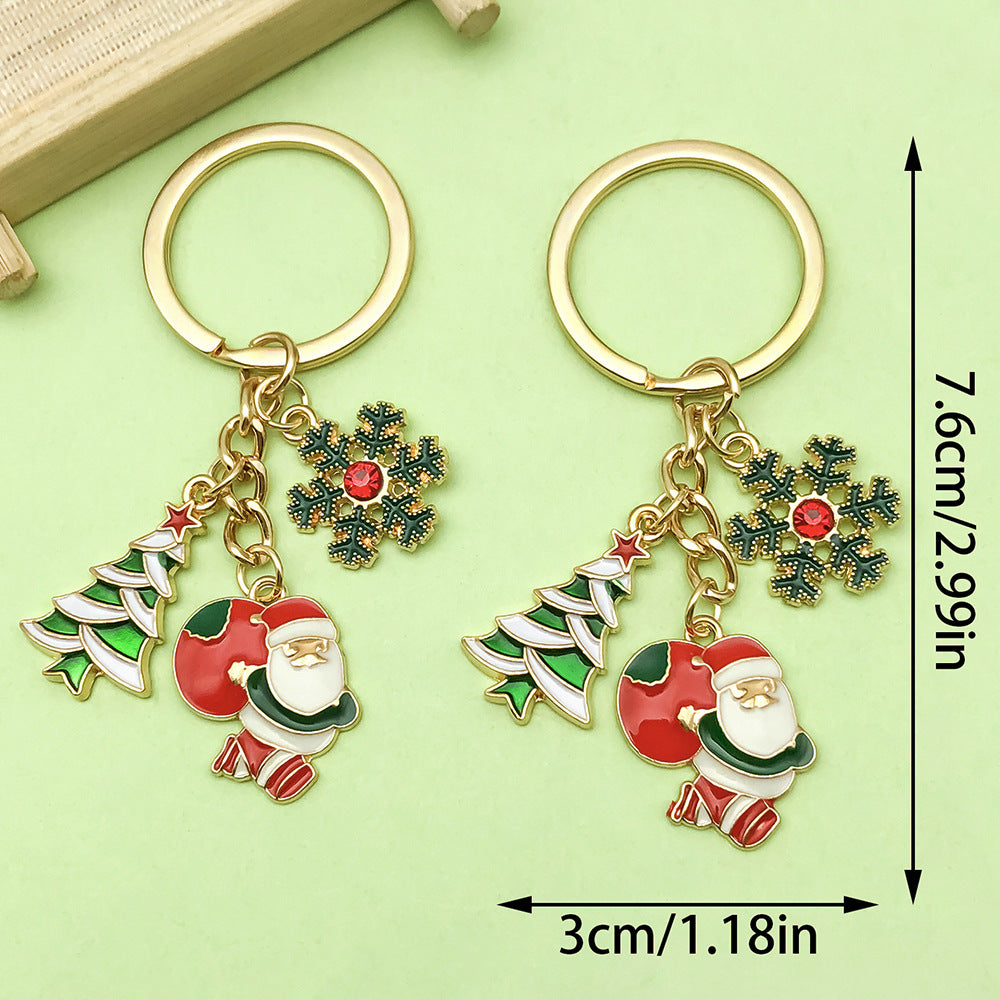 Wholesale Cute cartoon Christmas keychain