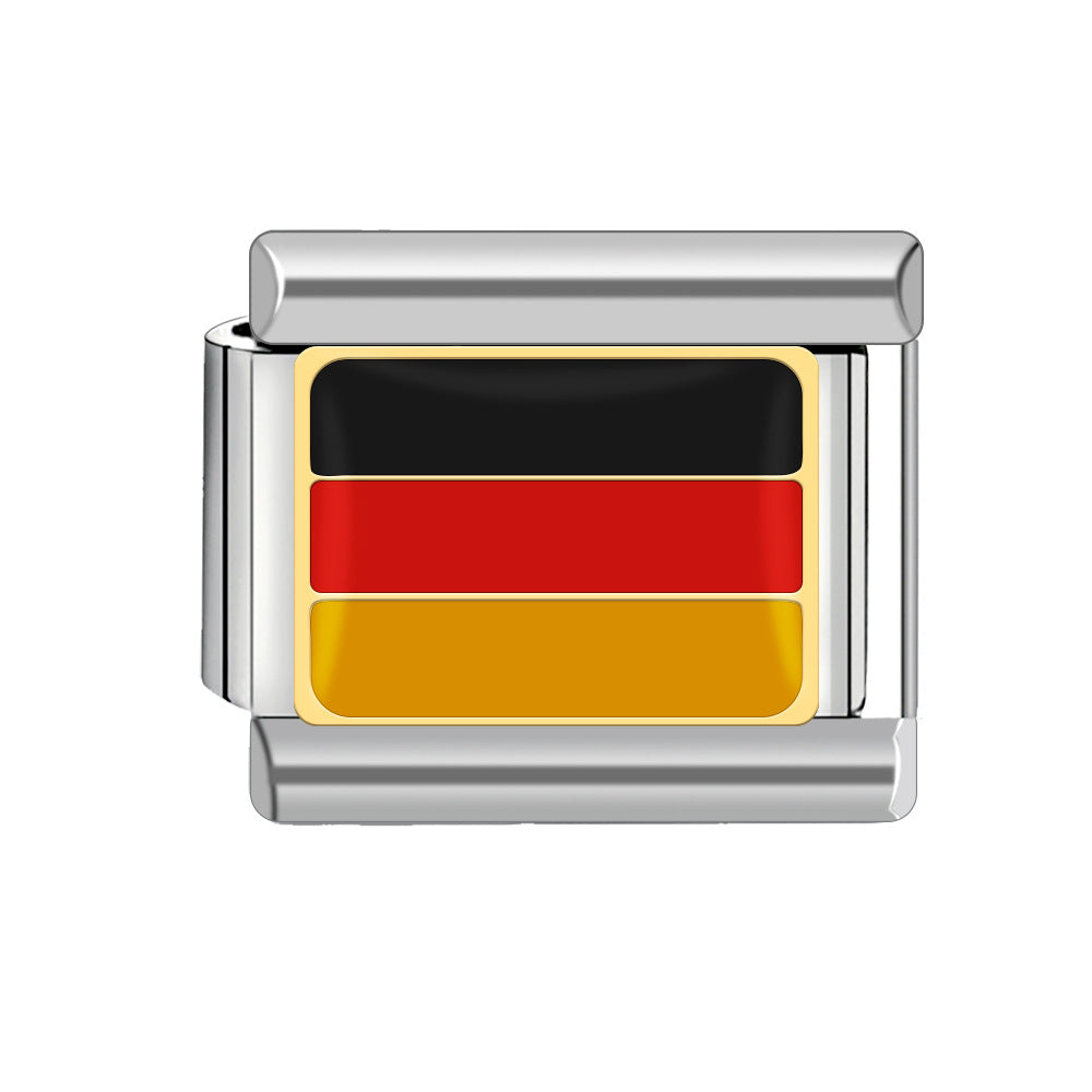 Wholesale Italian Charm Bracelet Flag Bracelet 9mm DIY Pattern Free Stitching Detachable Composable Bracelet ACC-BT-JL014