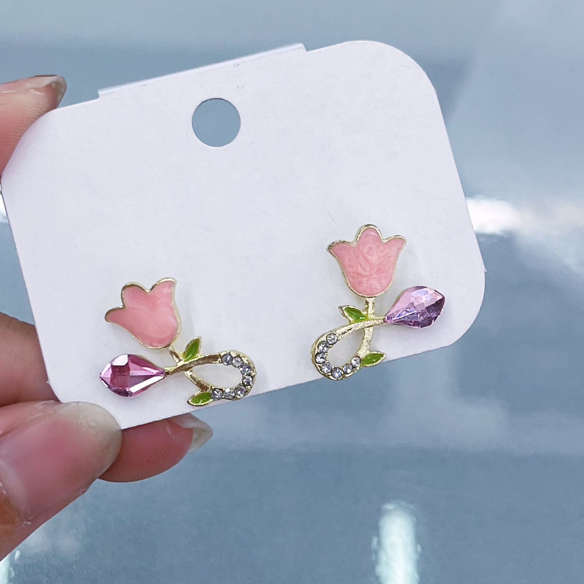 Wholesale Forest Style Earrings Flower Earrings ACC-ES-Hanxi013