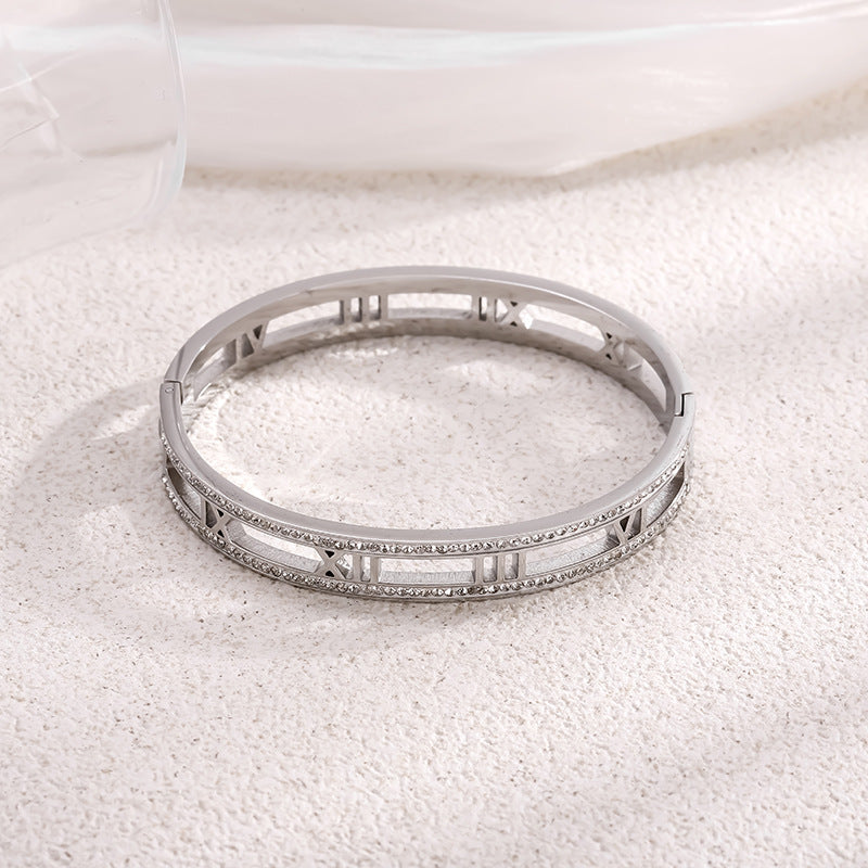 Wholesale Light Luxury Niche 18k Diamond Bracelet ACC-BT-Liyan006