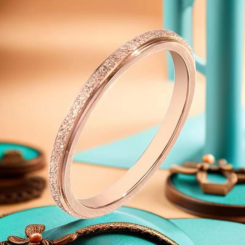 Wholesale Titanium Steel Ring Stainless Steel Baby's Breath Ring ACC-RS-Xinj001