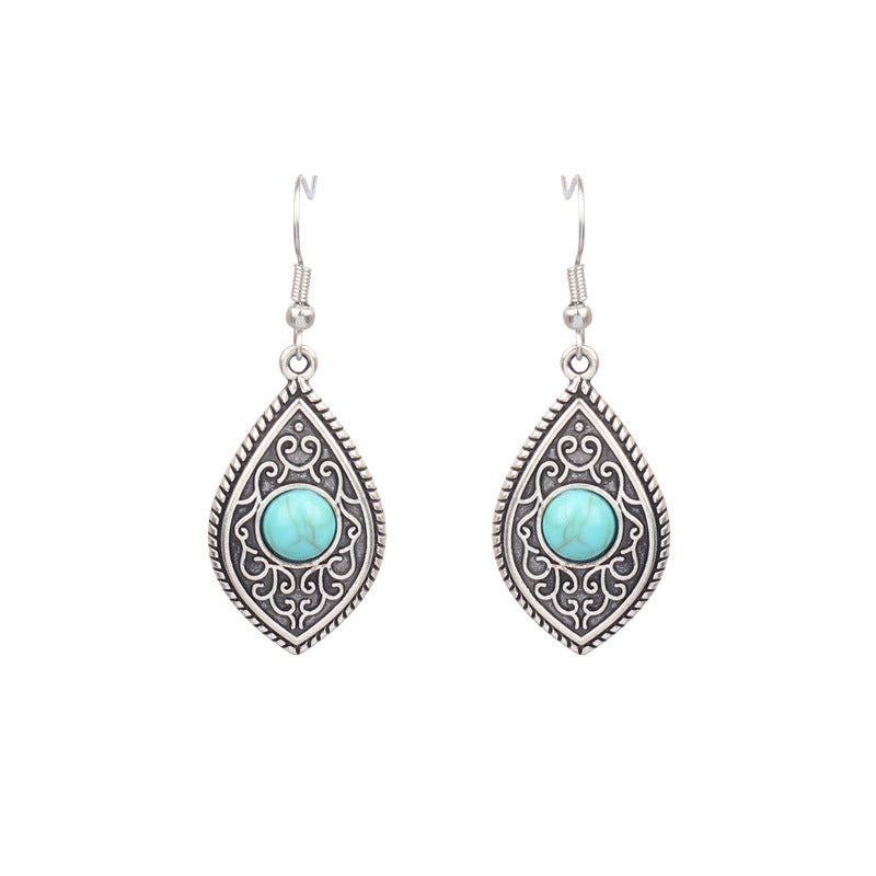 Wholesale Bohemian Turquoise Earrings for Party Wear Fashion Accessory