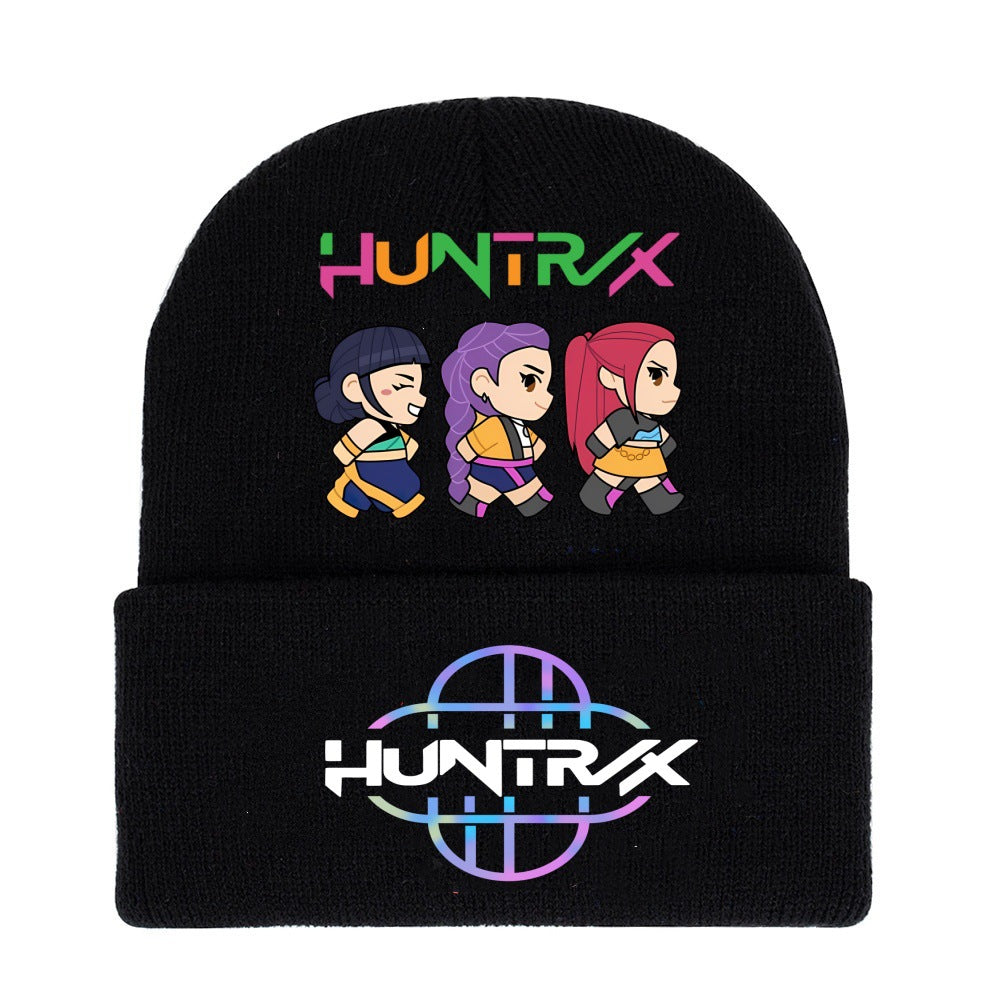 Wholesale kpop anime cartoon knitted hat Beanie