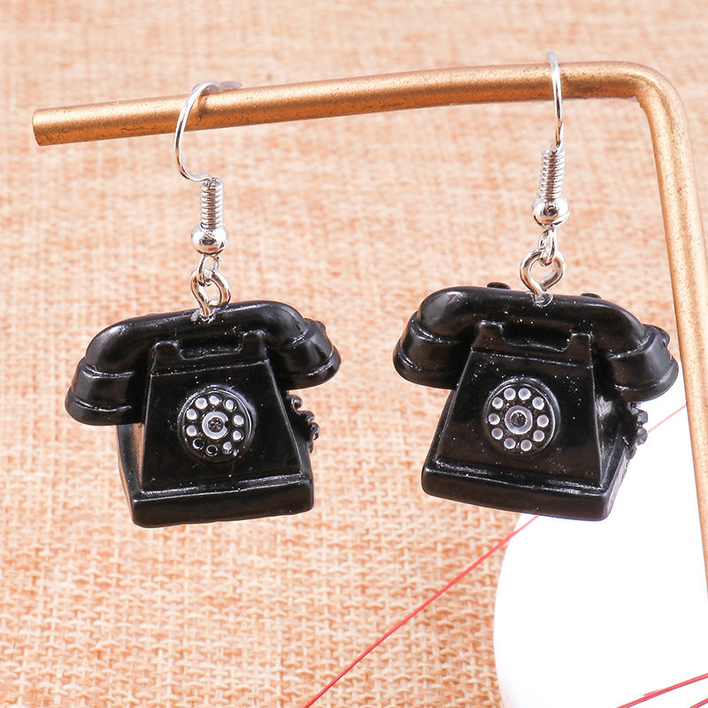 Wholesale Telephone Television Iron Radio Vintage Earrings ACC-ES-YueSen008
