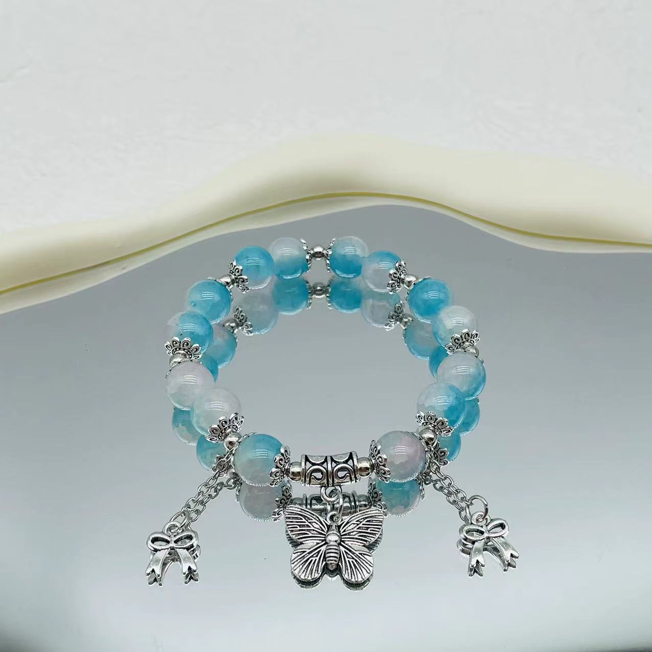 Wholesale Imitation Cat Eye Purple Lucky Bracelet Trendy Fashion Accessory