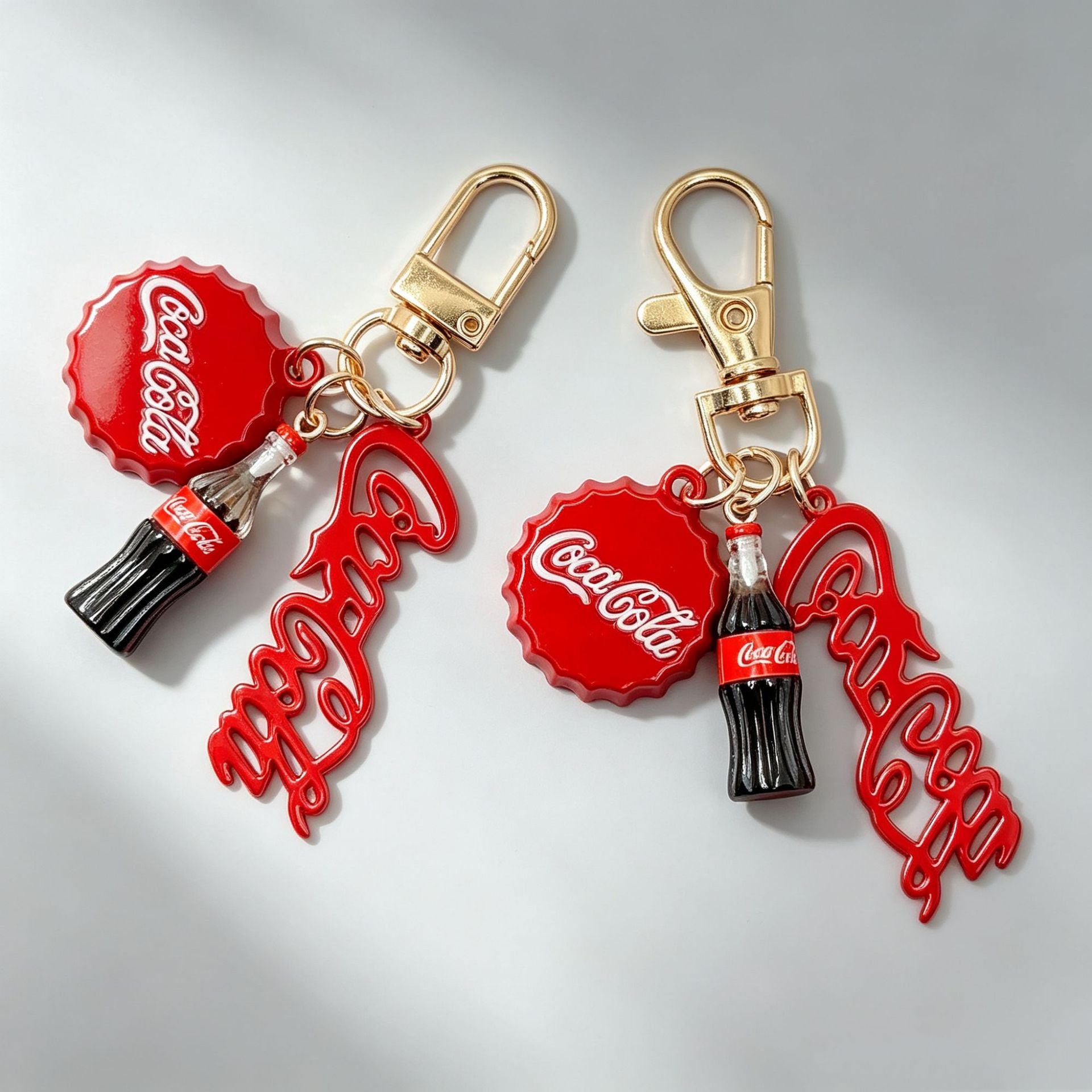 Wholesale Retro Soda Bottle Keychain Zinc Alloy Fashion Accessory for Bag Charm Gift