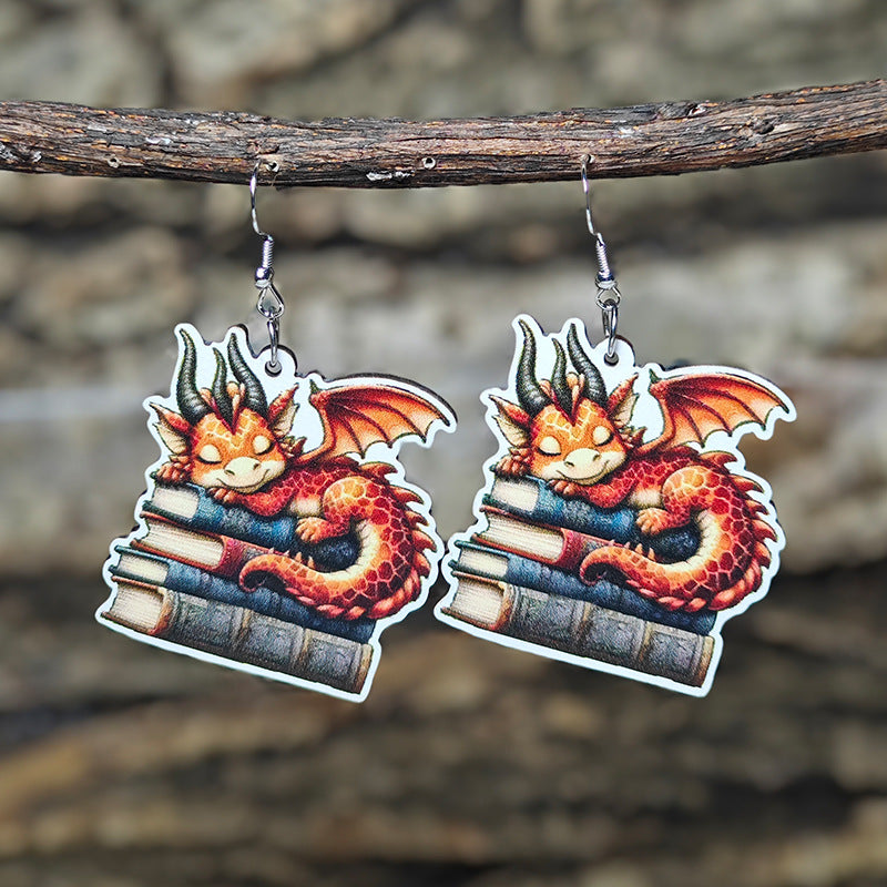 Wholesale Academy Style Earrings Graduation Season Creative Owl Earrings