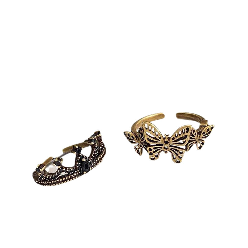 Wholesale Vintage Distressed High-End Crown Ring