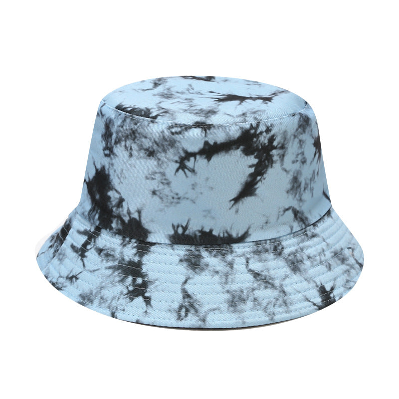 Wholesale  Tie-dye Fisherman Hat Children's Outdoor Sunscreen Double-sided Basin Hat Bucket Hat