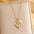 Wholesale Titanium Steel Plated 18K Gold English Letter Pendant Necklace