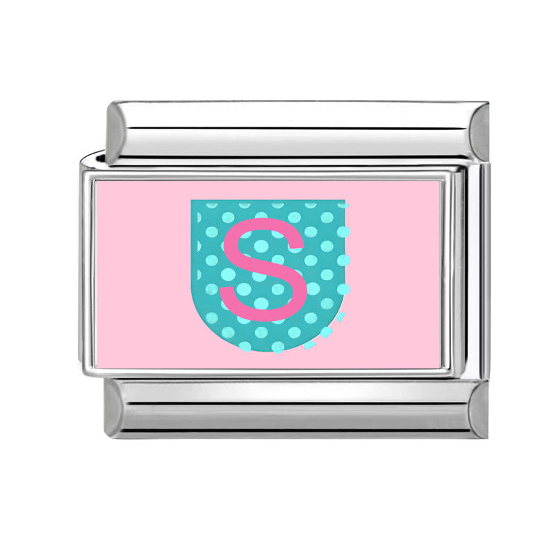 Wholesale 9mm Italian Charm Starter Bracelets DIY Number and Letter Stainless Steel Composable Bracelet