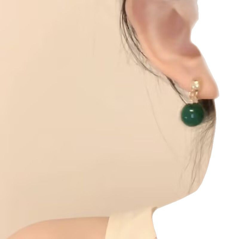 Wholesale emerald luxury earrings