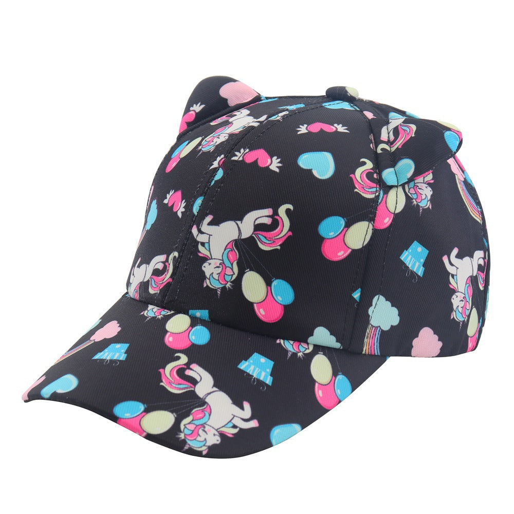 Wholesale Children's Hat Girls Cartoon Baseball Cap Peaked Cap Kids Hat ACC-KH-TuYu002