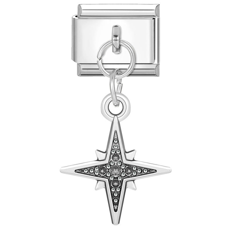 Wholesale Italian Charm Bracelet 9mm DIY Splicing Cute Creative Stainless Steel Composable Bracelet