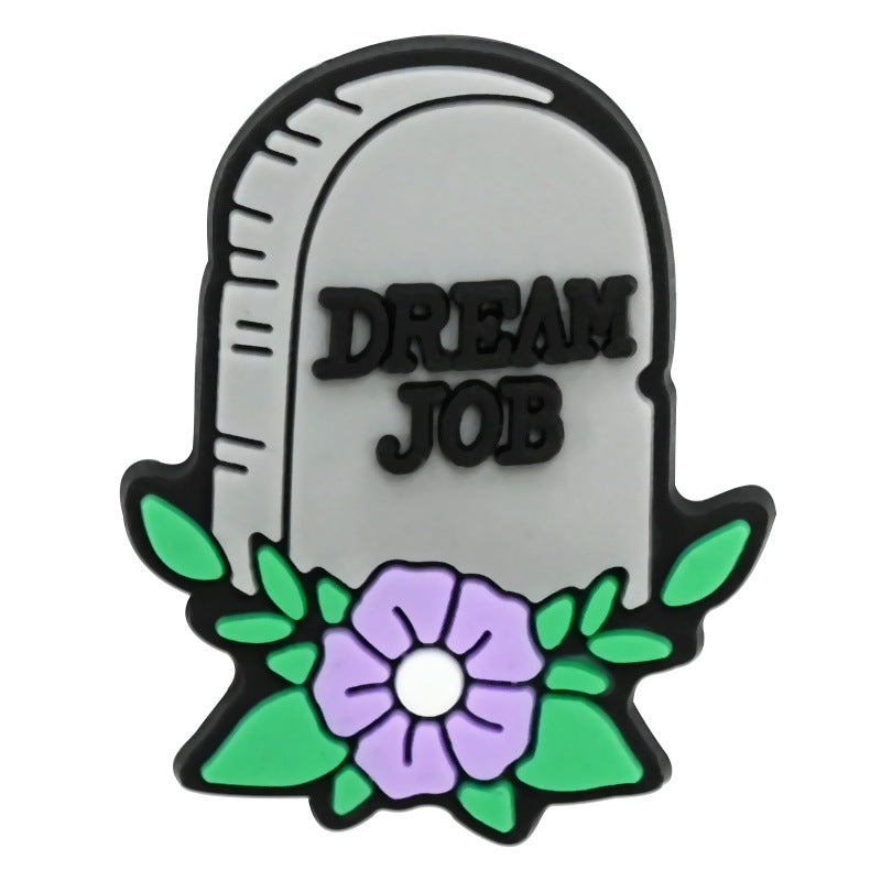 Wholesale random 100pcs Cross-border cartoon  trendy shoes and accessories PVC soft rubber detachable perforated shoes shoe flowers shoe buckles decorative buckles in stock