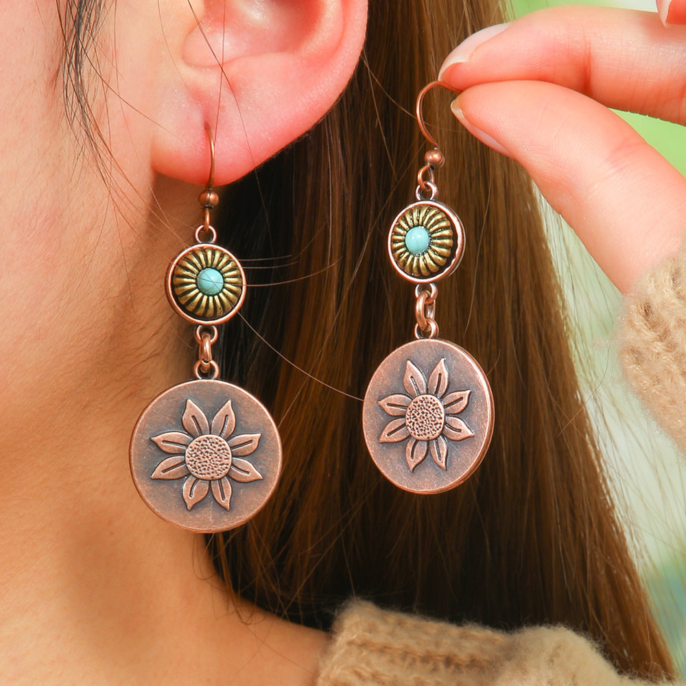 Wholesale Bohemian Geometric Earrings Fashion Accessory Boutique Resale