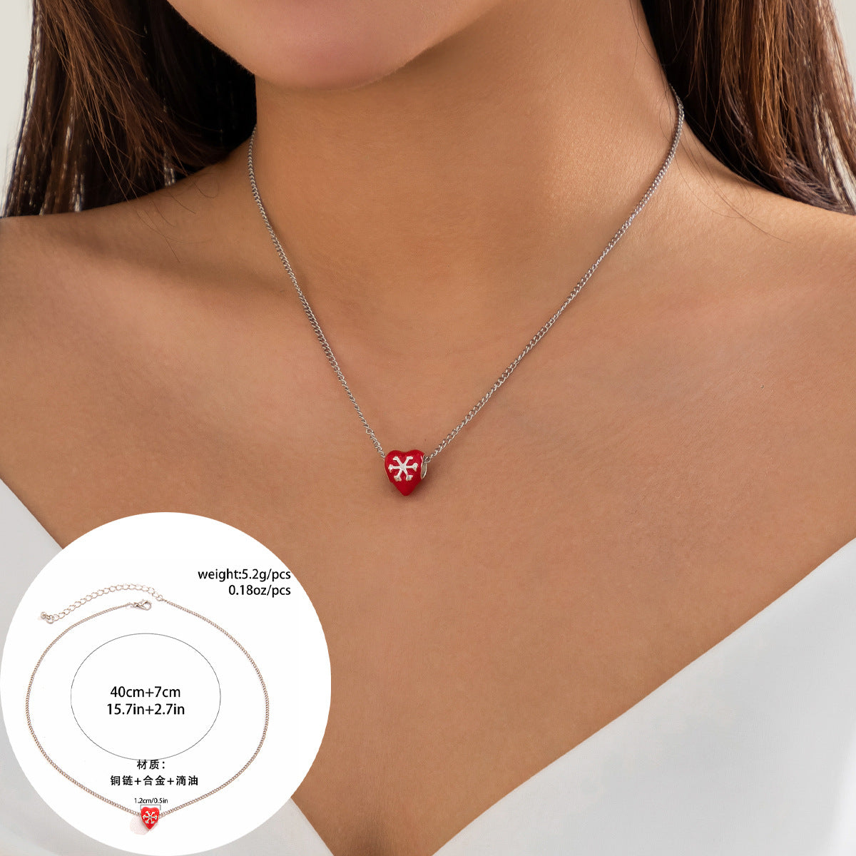 Wholesale Snowman Christmas Tree Pendant Necklace Star Moon Elk Necklaces ACC-NE-XueRou018