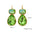 Wholesale Stainless Steel Water Drop Zircon Ears Earrings