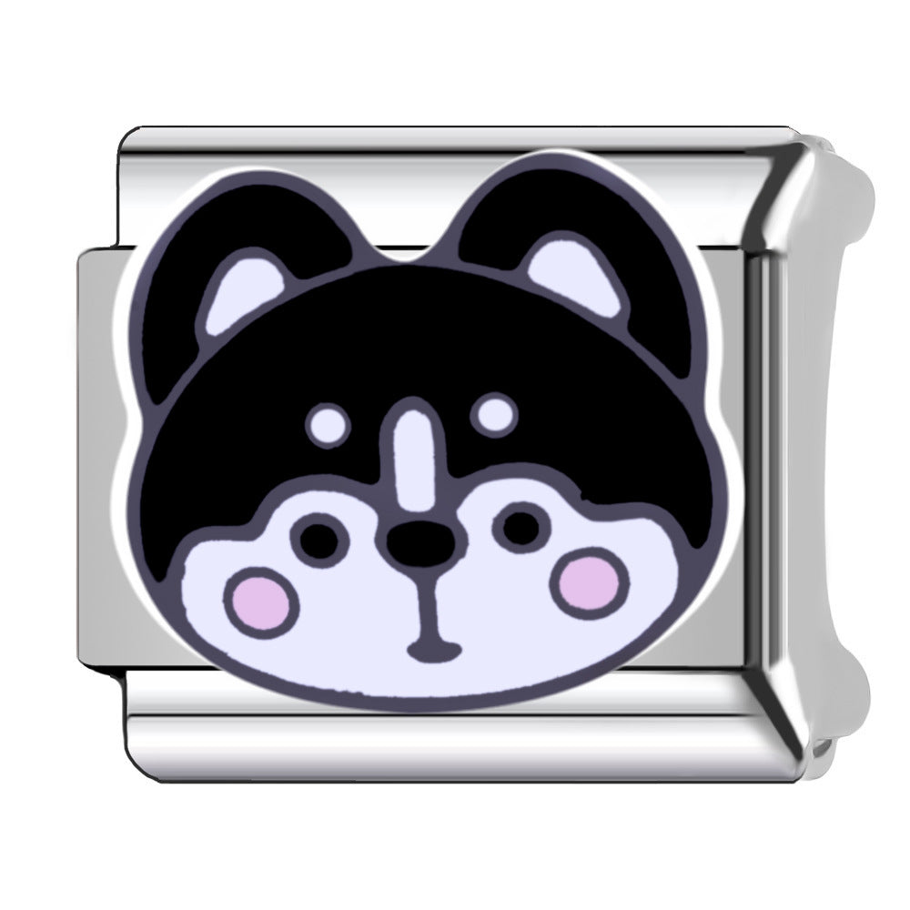 Wholesale  Italian Charm Bracelet 9mm DIY pet dogs Creative Stainless Steel Composable Bracelet