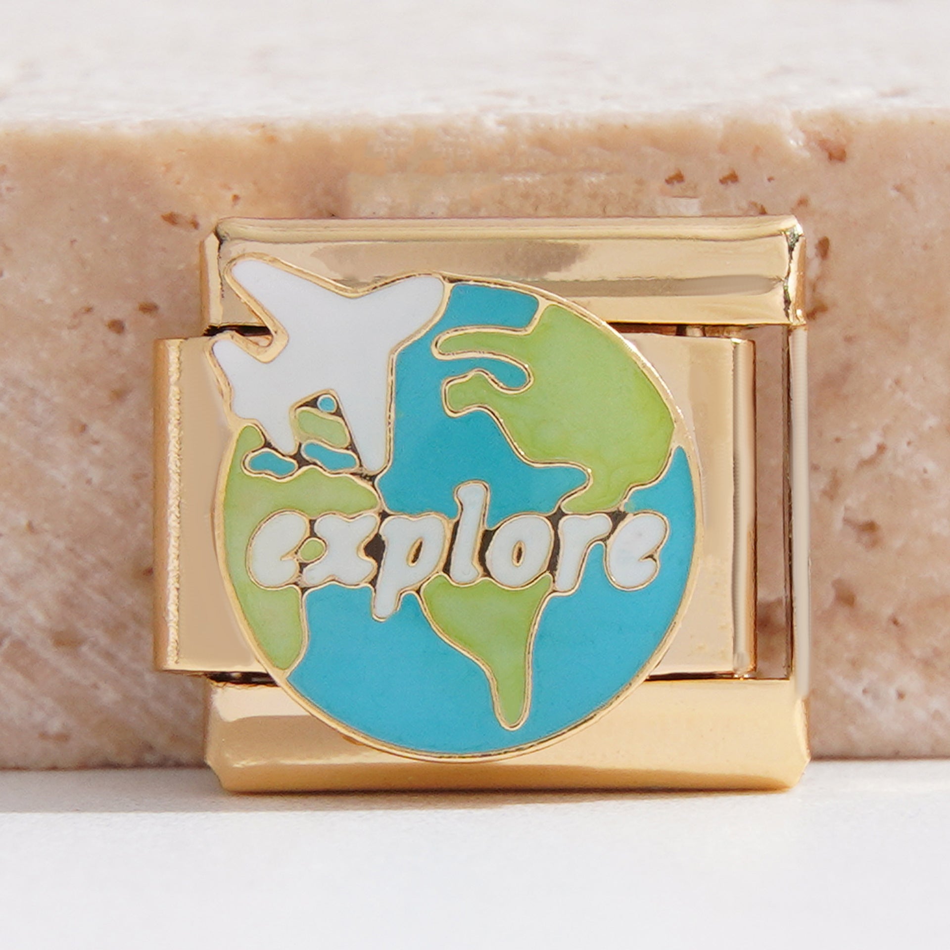 Wholesale Italian Charm Bracelet 9mm DIY Splicing Removable Creative Pattern Stainless Steel Composable Bracelet