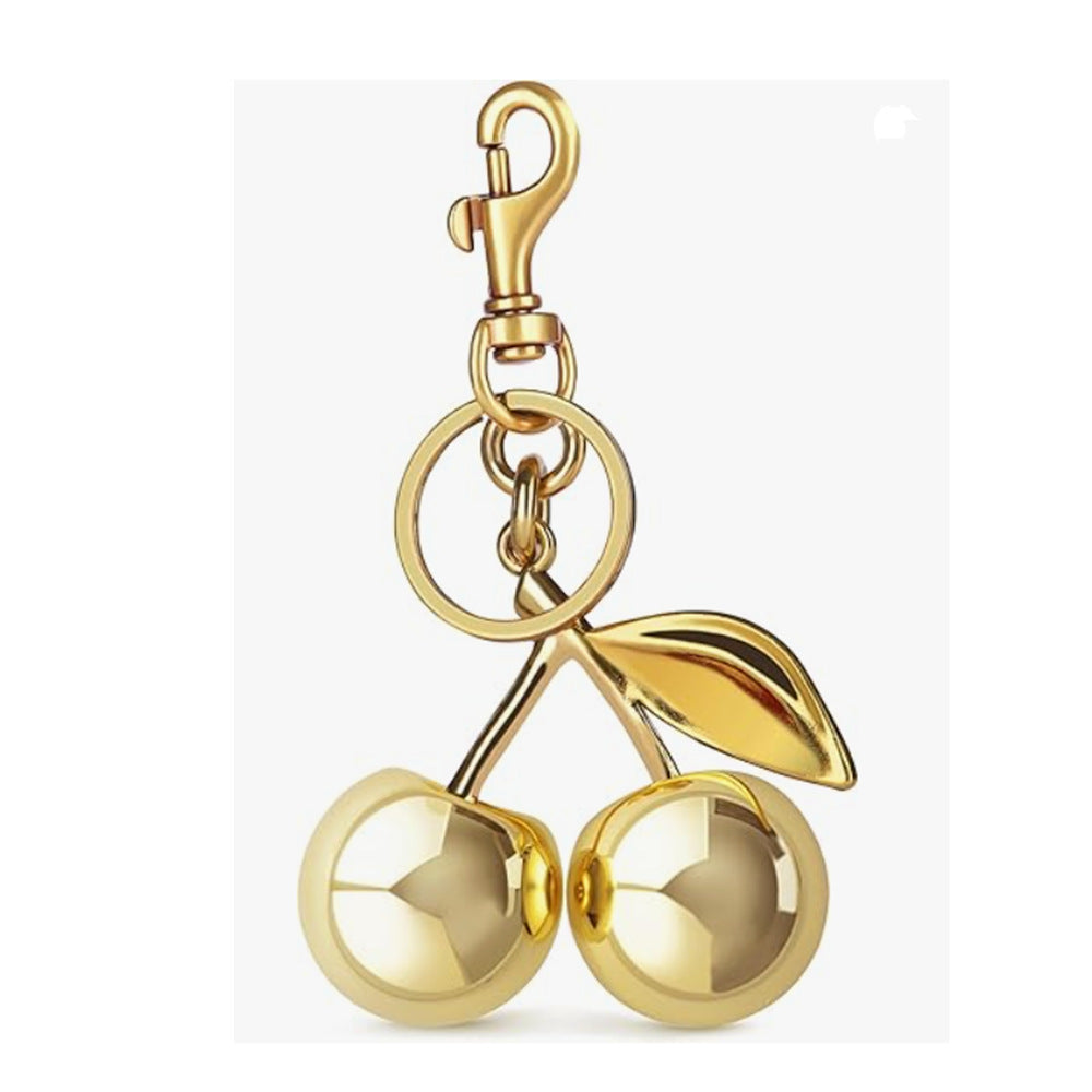 Wholesale Polished Plastic Resin Cherry Keychain Bag Pendant Sweet Style Decorative Accessory