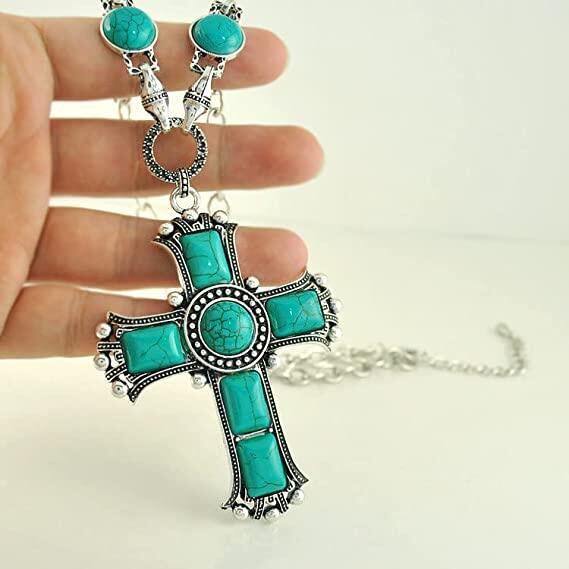 Wholesale Vintage Exaggerated Cross Necklace