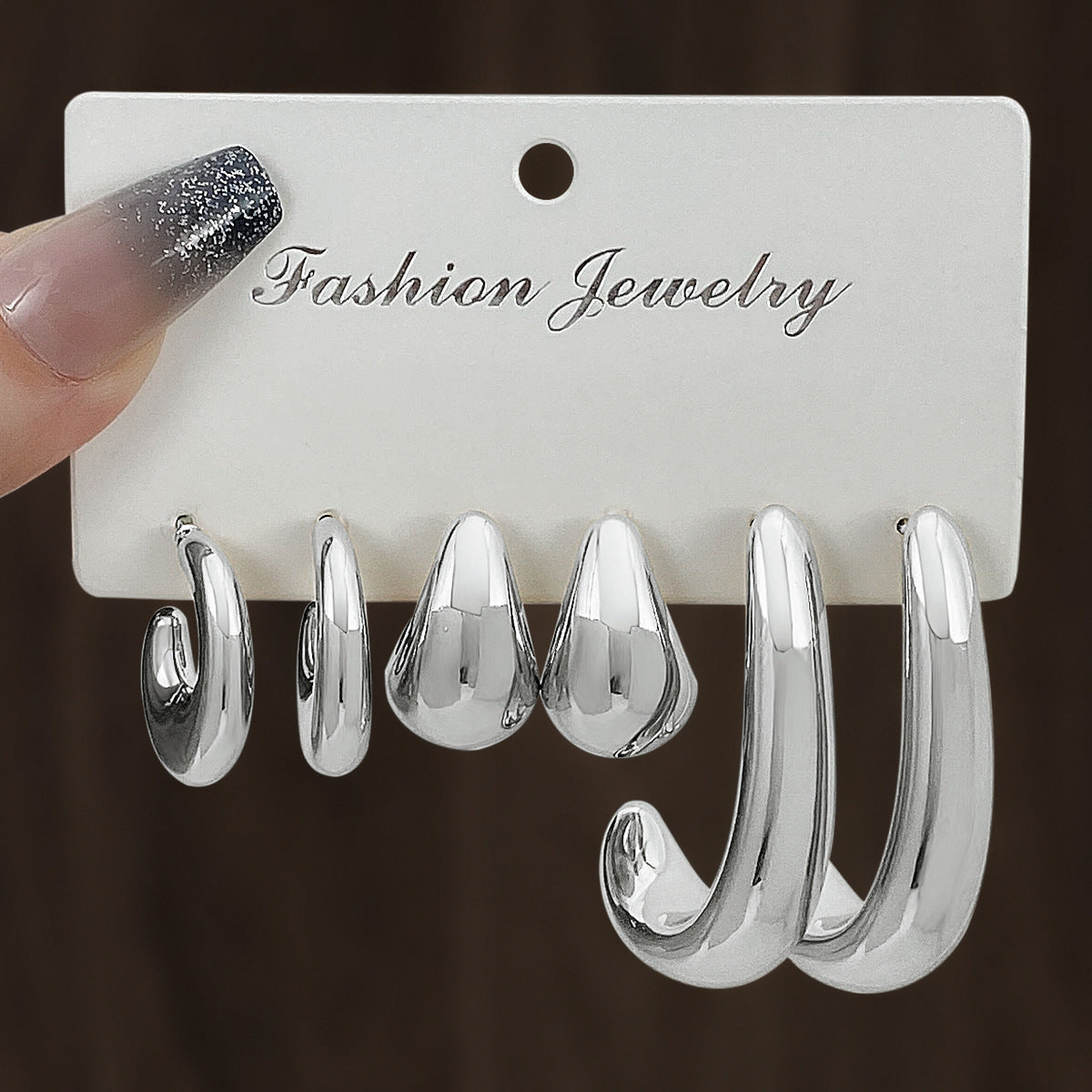 Wholesale Double twist earring set