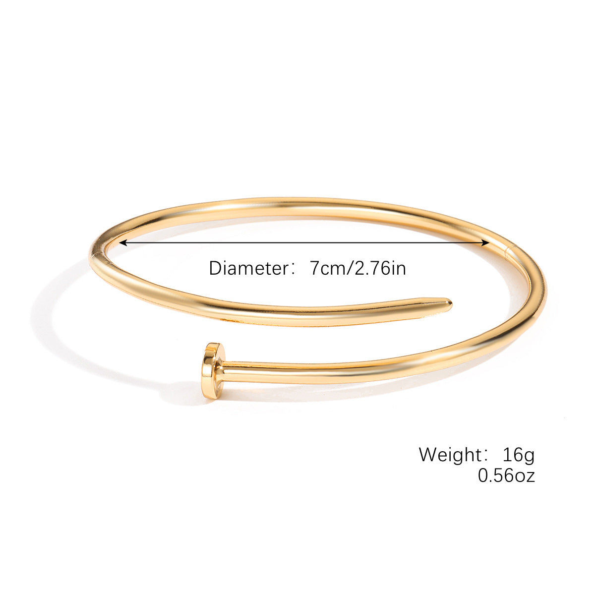 Wholesale Fashion All-match Light Luxury Open Nail Bracelet suit Simple Kink Line Open Bracelet