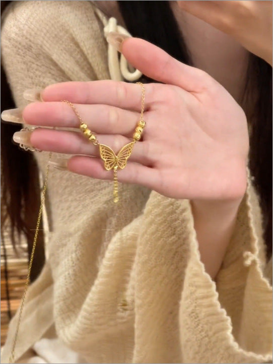 Wholesale Titanium Steel Necklace Zircon Flower Necklace ACC-NE-XuHao002