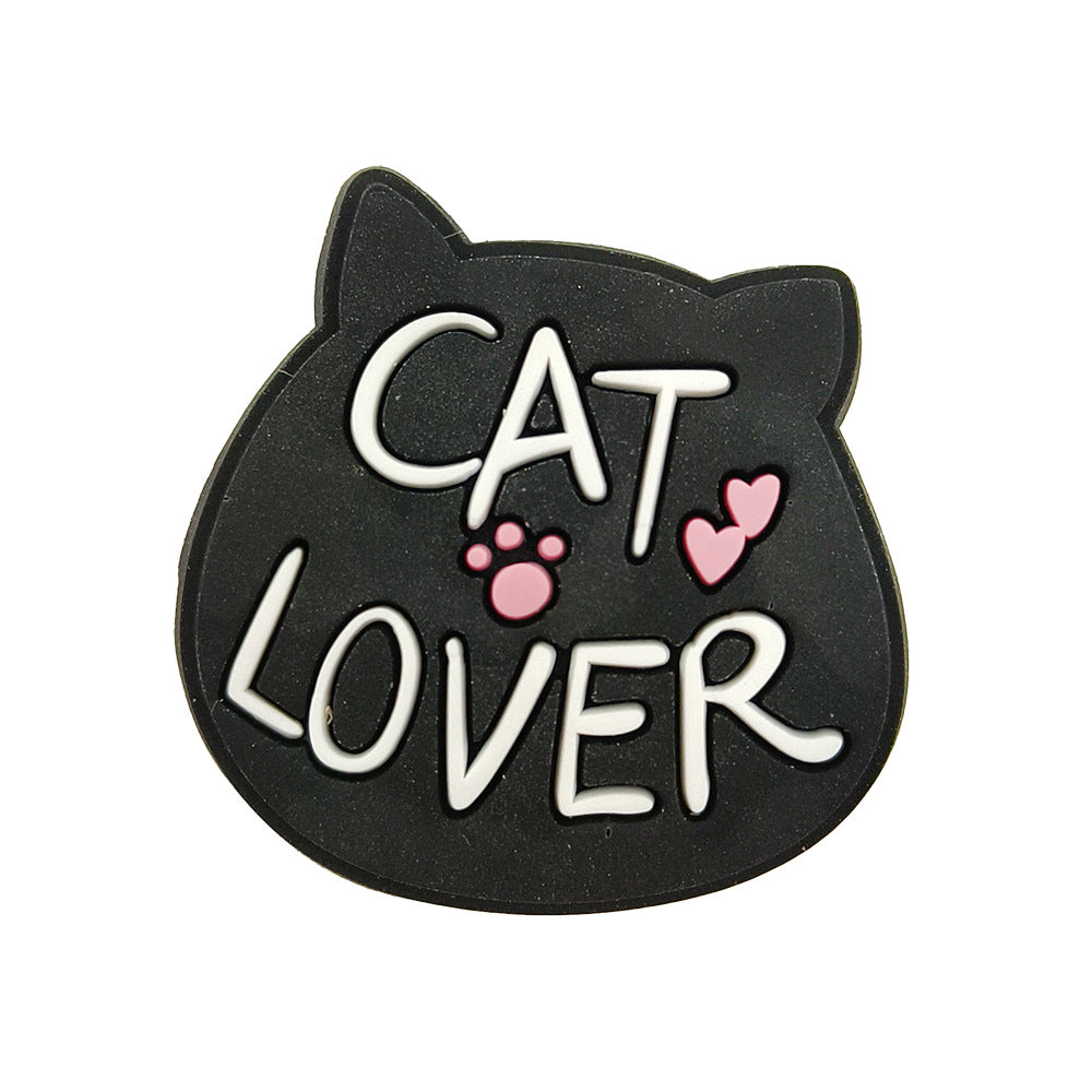 Wholesale Cute cartoon cat pattern hole shoes charms