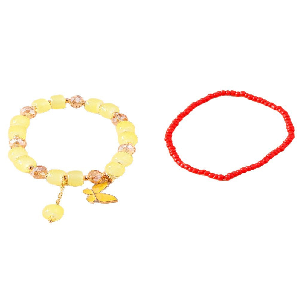 Wholesale  Bohemian style animal beaded bracelets butterfly rice bead bracelet