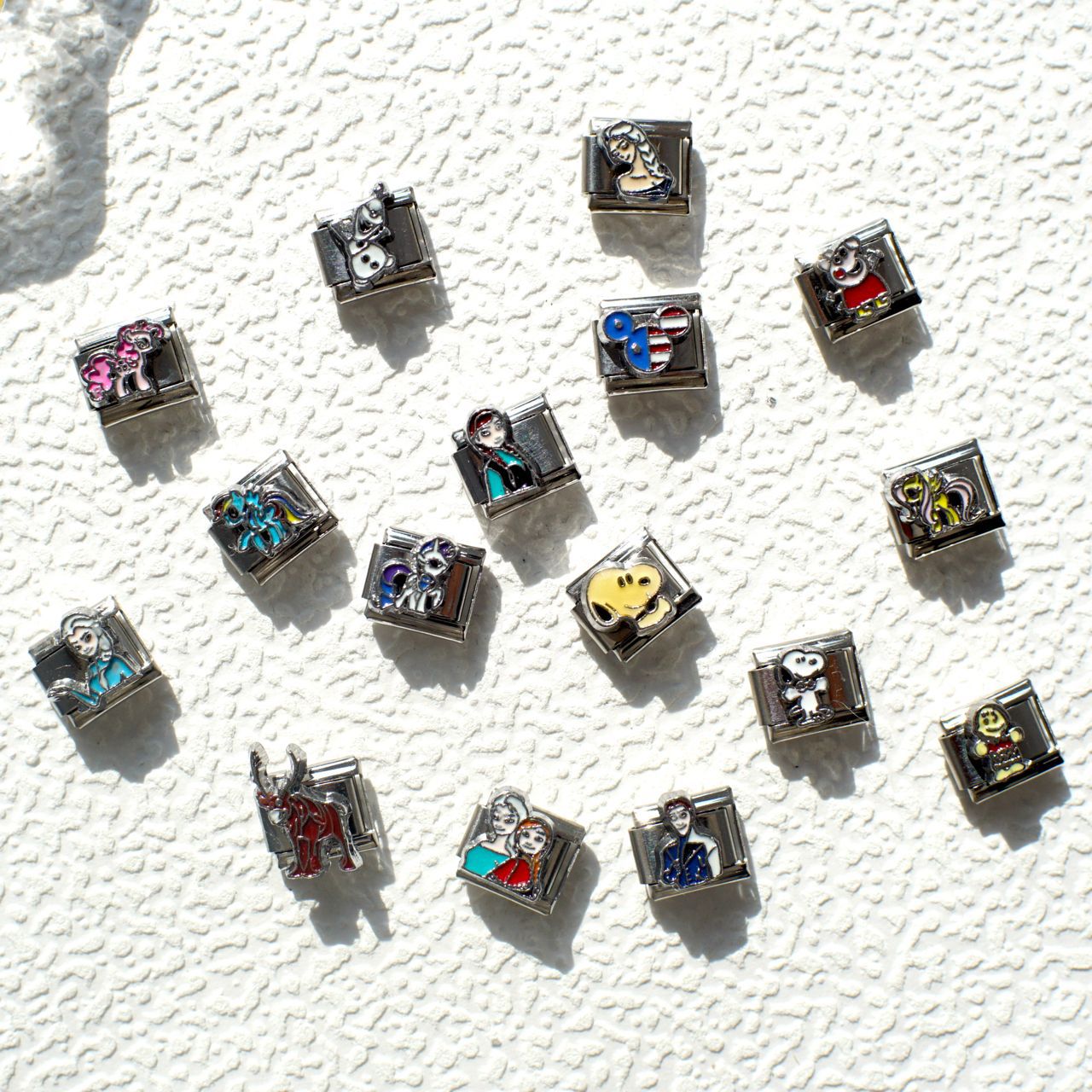 Wholesale 5pcs Italian Charm Bracelet 9mm DIY Splicing Cute Creative Stainless Steel Composable Bracelet