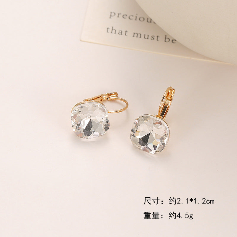 Wholesale Square Crystal Earrings