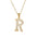 Wholesale  stainless steel diamond letter necklace