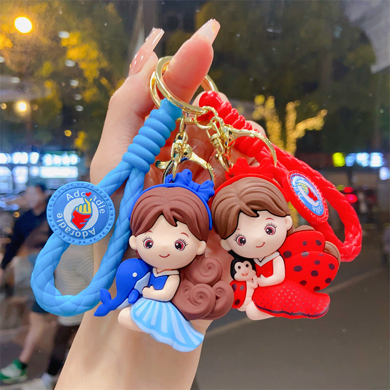 Wholesale Cartoon PVC Soft Glue Cute Keychain ACCVIP-KC-YueWei005