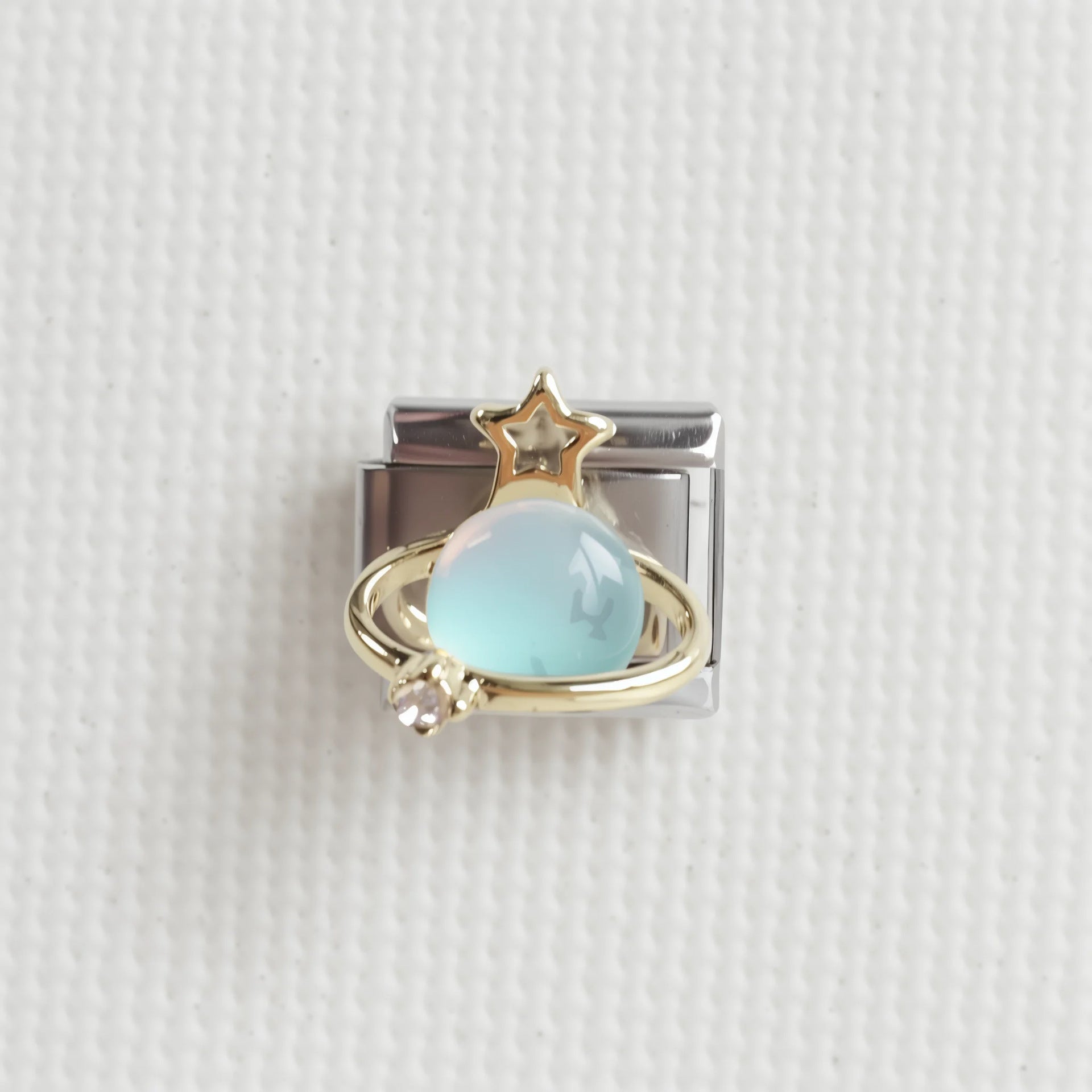 Wholesale 5pcs/pack Makeup &  Accessories Enamel Italian CharmsSingle Section Creative Stainless Steel Composable Bracelet