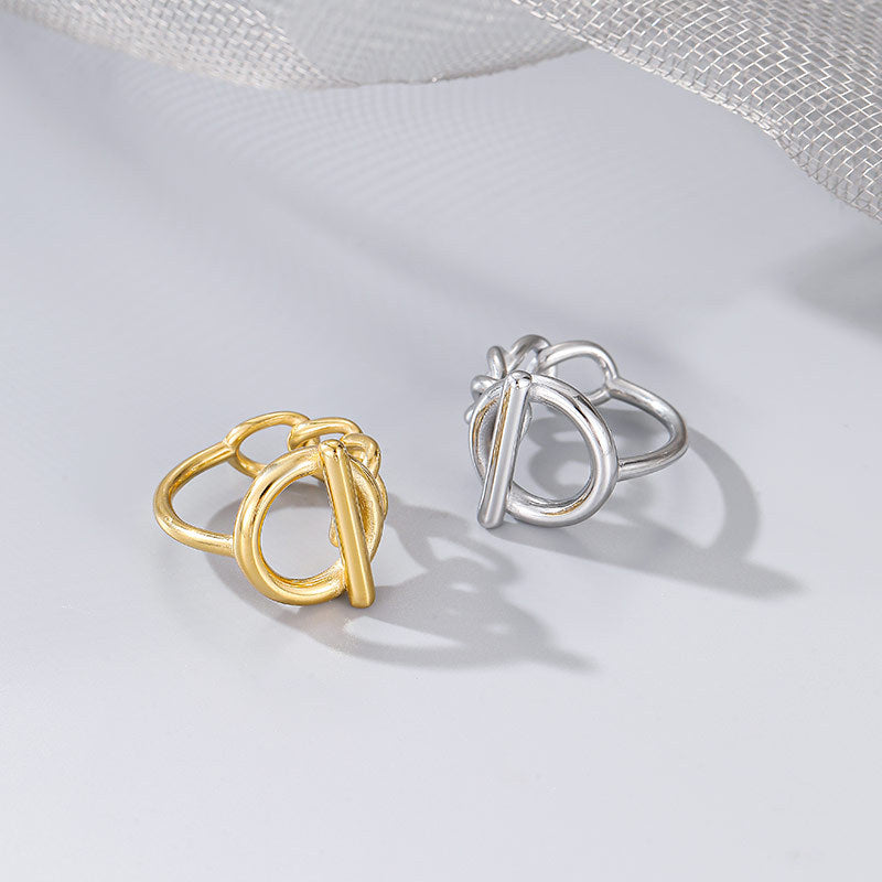 Wholesale Stylish Geometric Titanium Steel Ring