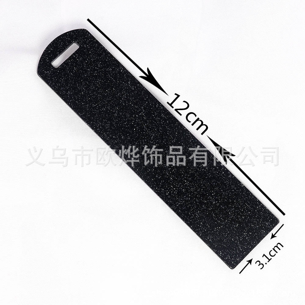 Wholesale 10PCS DIY Glitter Acrylic Bookmarks