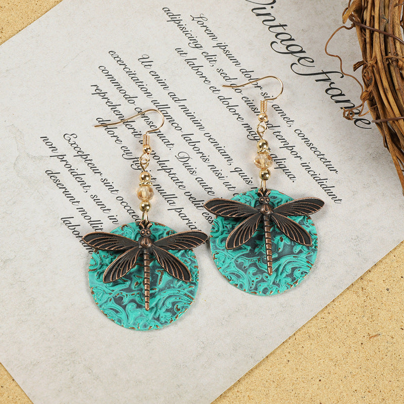 Wholesale Color Contrast Earrings Long Tassel Ear Drop