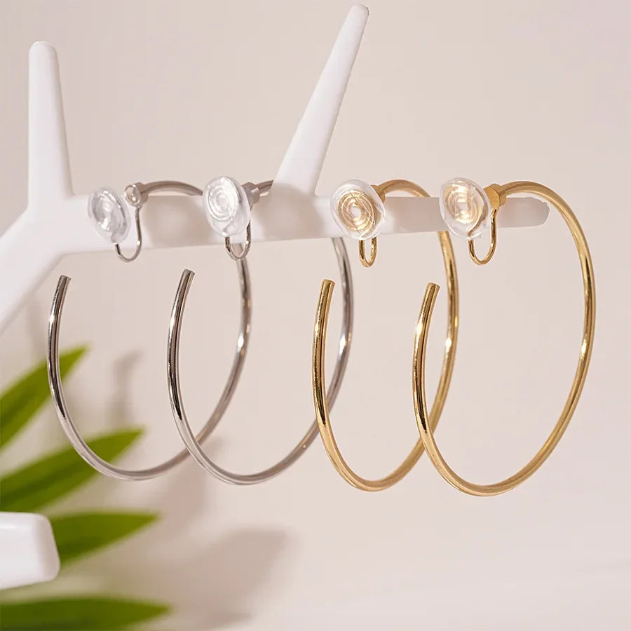 Wholesale Metallic Geometric Ring Ear Clip