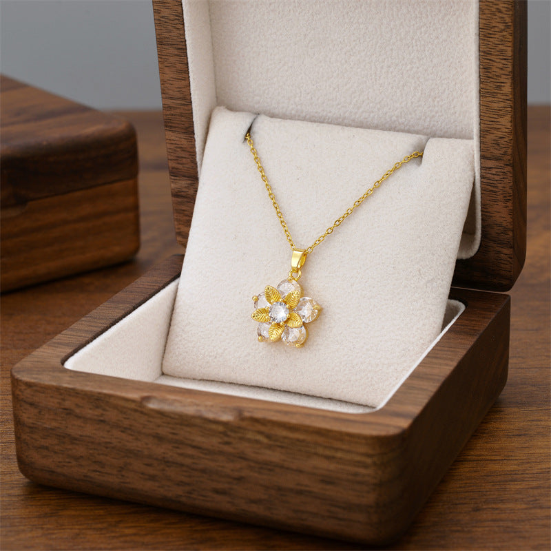 Wholesale Titanium Steel Luxury Necklace ACC-NE-Quanx001