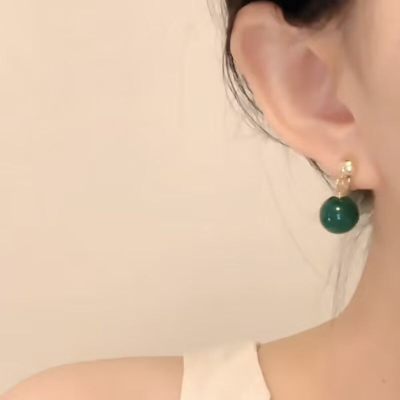 Wholesale emerald luxury earrings