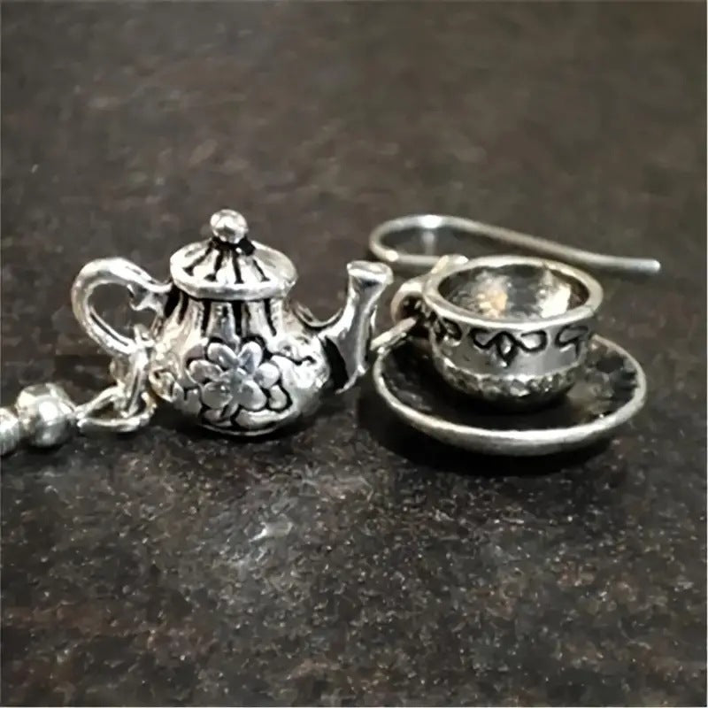Wholesale Teapot Vintage Earrings Forest Fairy Tale Earrings ACC-ES-Yunz004