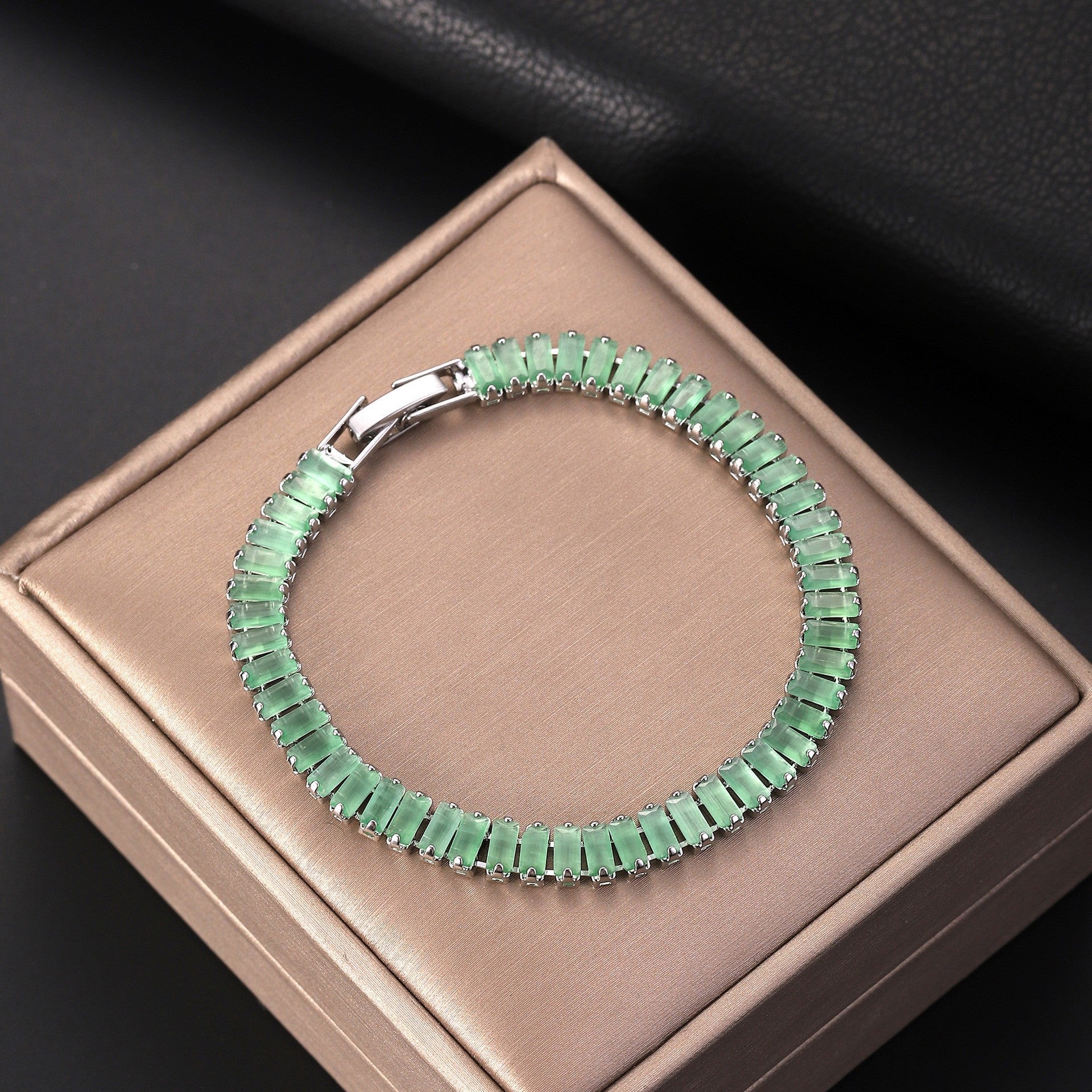 Wholesale Colorful Zircon Tennis Chain Bracelet Fashion Accessory Gift Boutique Resale