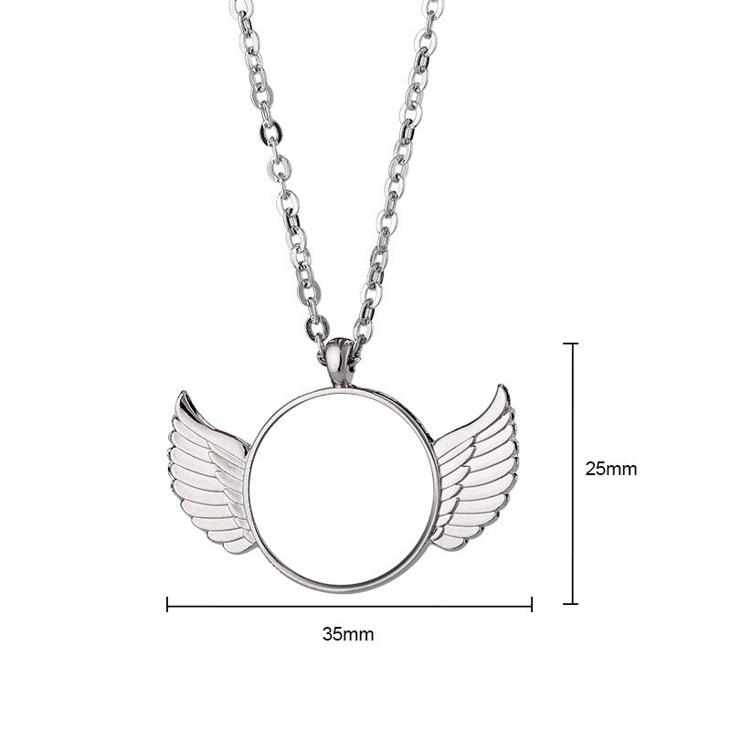 Wholesale Angel Wings Couple Valentine's Day Pendant Necklace
