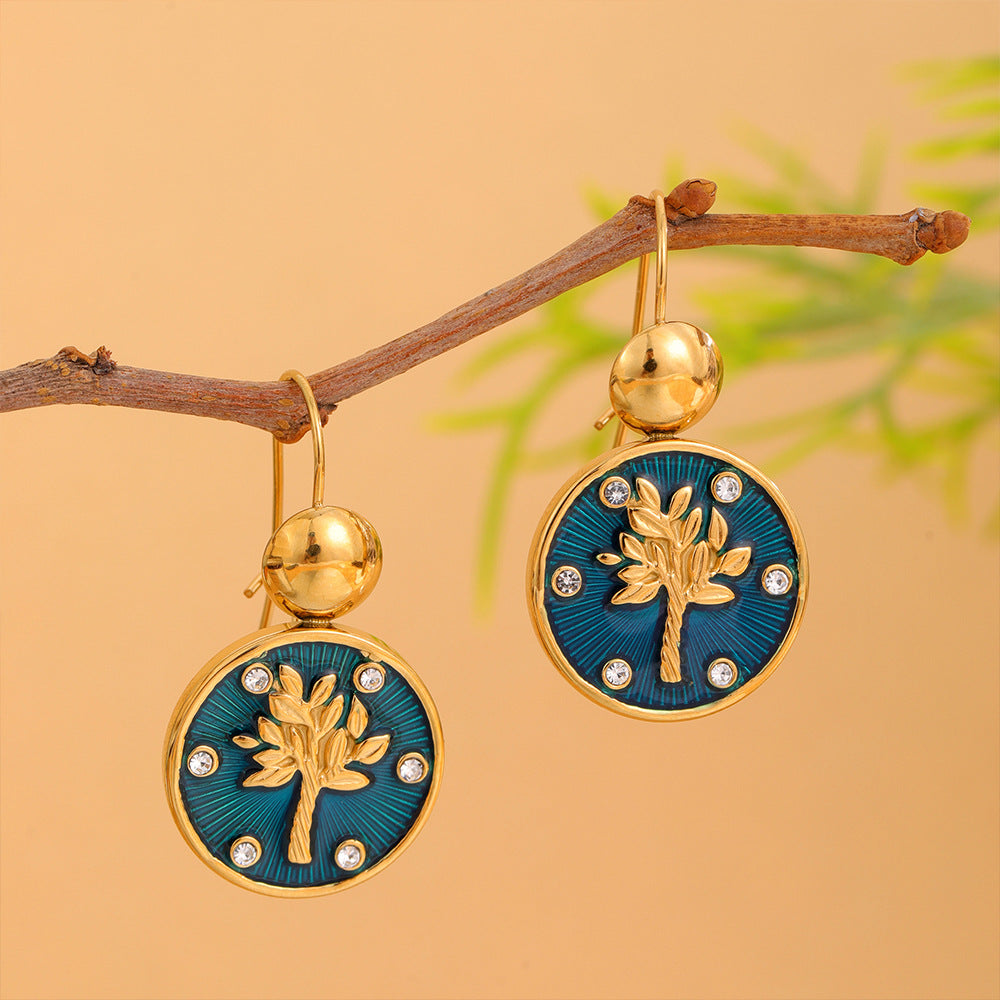 Wholesale Stainless Steel  Full Diamond Earrings